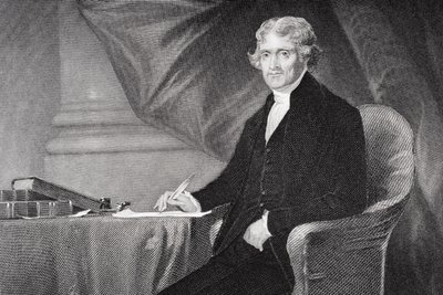 Ritratto di Thomas Jefferson (1743-1826) (dettaglio) da Alonzo Chappel